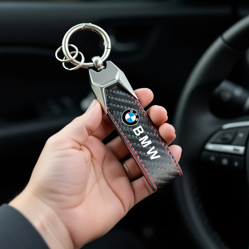 Car PU Leather Keychain rings gifts For BMW F30 F10 E90 F20 E46 E60 E70 E39 E36 E87 X7 E92 E91 E28 X3 X1 X2 X5 X6 E3 Accessories view 3