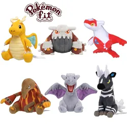 Fit Pokemon Series Dolls Plush Toy Heatmor Aerodactyl Zebstrika Registeel Heatran Latias Stuffed Doll Anime Pocket Monster