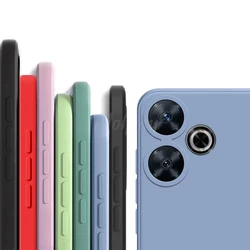 For Xiaomi POCO M6 Case Liquid Silicone Plain Rubber TPU Protector Case POCO M6 Cover TPU Phone Cover POCO M6 Case