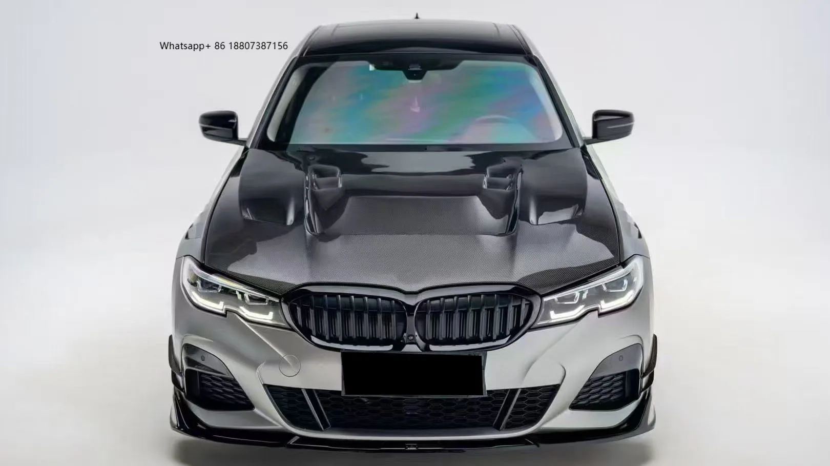 

New Yaochi 3 Series G20 Carbon Fiber Front Lip Wind Knife Bumper with Exhaust Cut-Outs Bolt-On Universal Fitment 1 Year Warranty