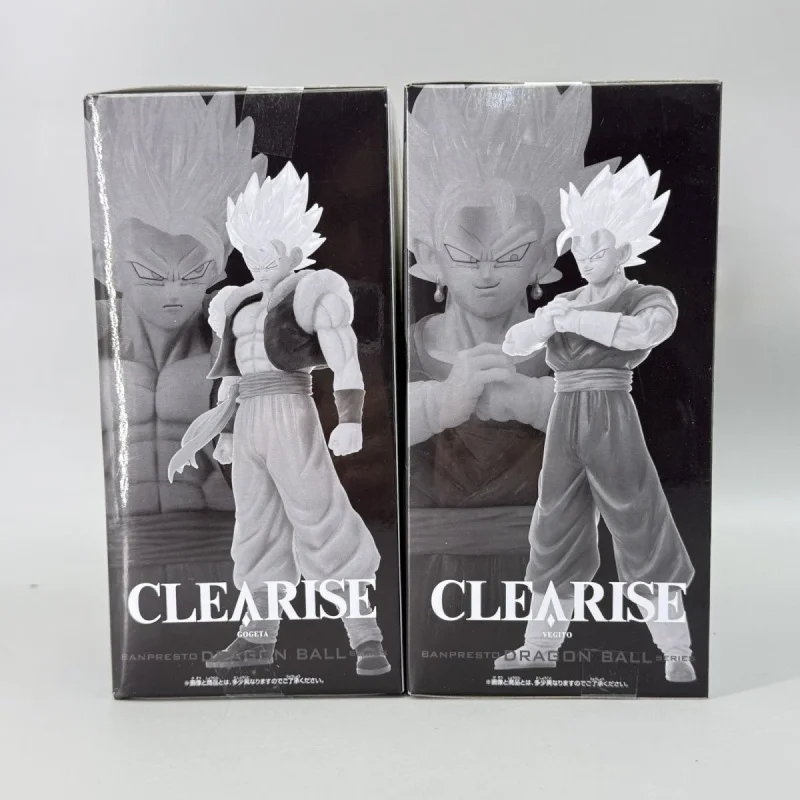 

In Stock New Genuine BANPRESTO CLEARISE Dragon Ball Super 23cm Anime Figures Gogeta Vegetto Model Desktop Ornament Toys Gift