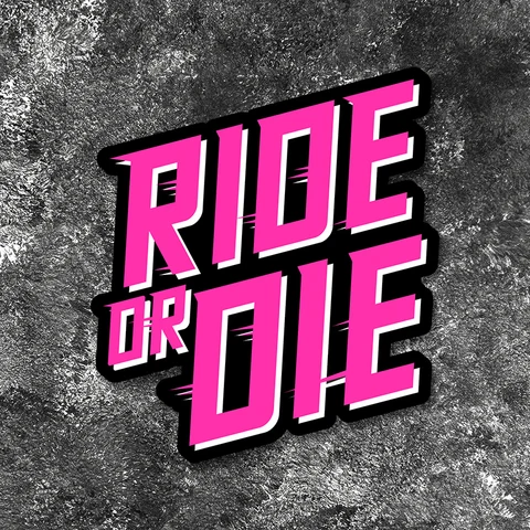 Водонепроницаемая Виниловая Наклейка «RIDE OR DIE» Для Рамы Велосипеда, Руля, Штока Руля, Аксессуары Для Мотоциклов