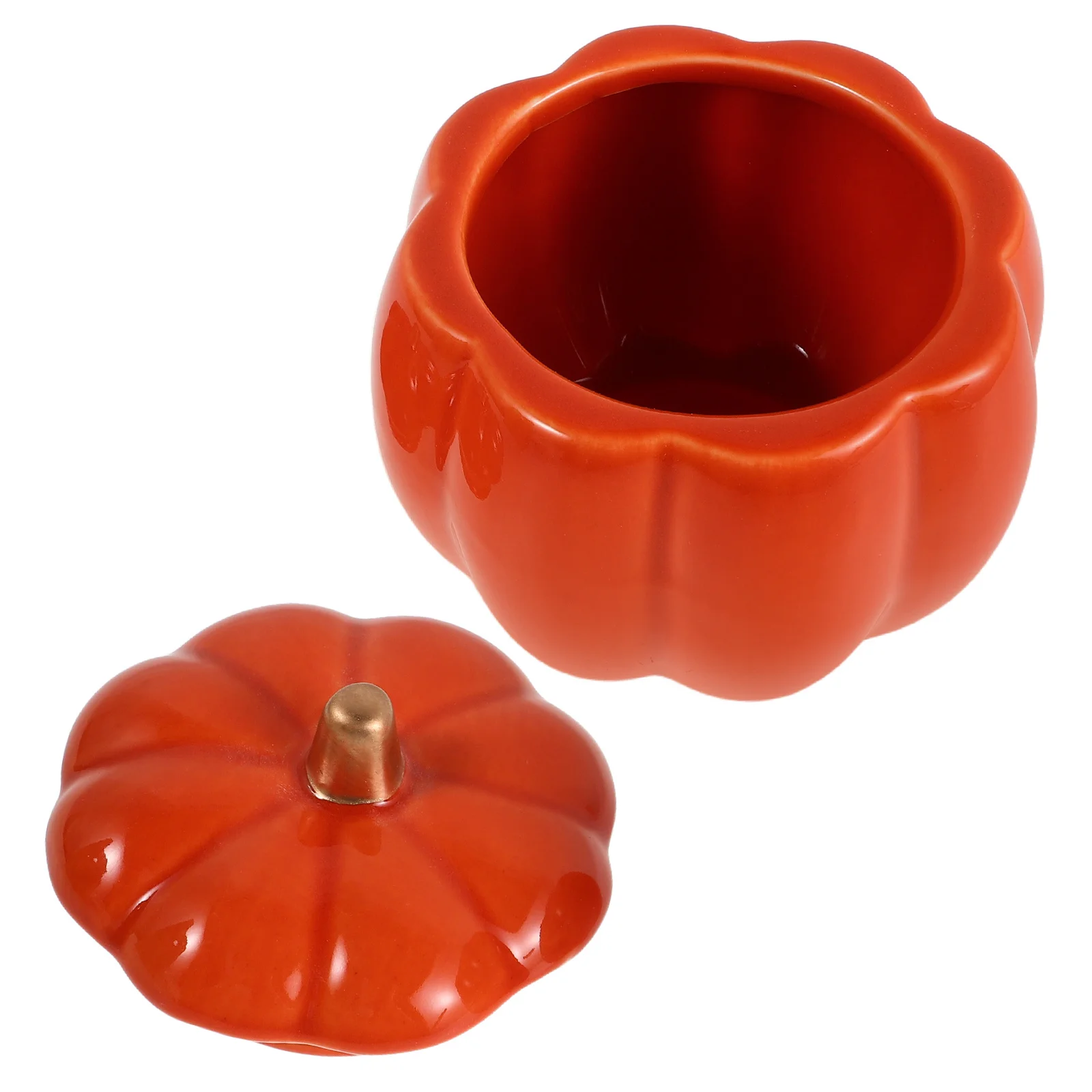 

Ceramic Pumpkin Bowl Pumpkin Soup Mug Candy Dish Lid Halloween Thanksgiving Festive Tableware Ceramic Soup Bowl with Lid