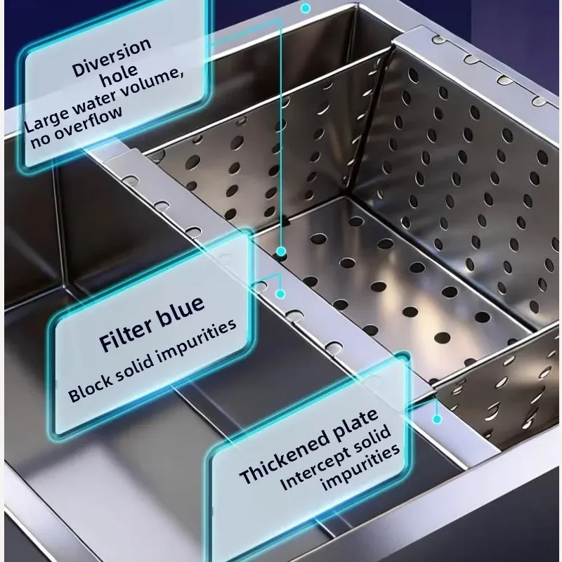 

Kitchen Grease Trap Small Oil-water Separator Stainless Steel Grease Trap for Home Commercial Restaurant Sink Drain Filter