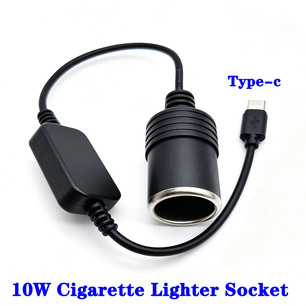 5V 1A USB To 12V Cigarette Lighter Socket USB Male to Female For Cigarette Lighter Adapter Converter Car Electronics Accessories