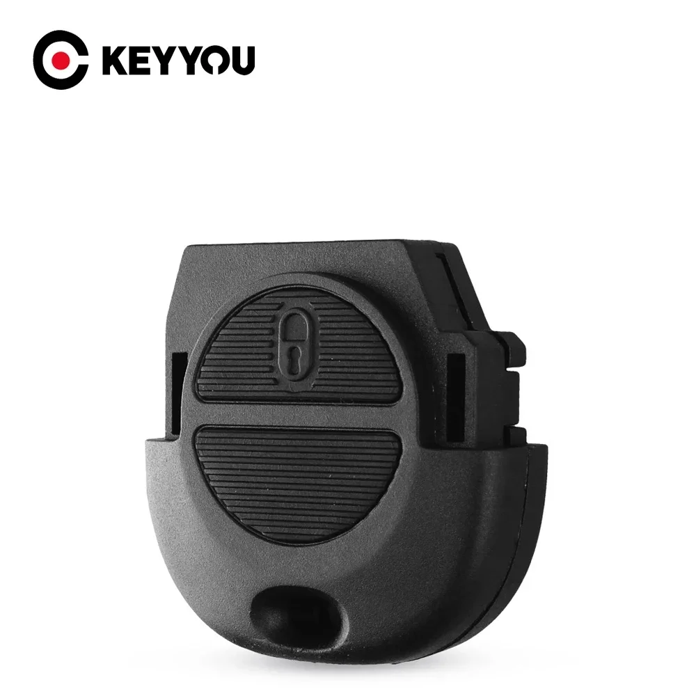 

KEYYOU 10PCS 2 Buttons Replacement Car Key Shell Case Without Blade For Nissan Micra Almera Primera X-Trail
