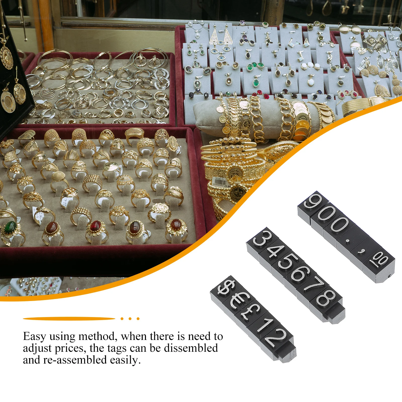 

10Pcs Store Price Signs Premium Quality Creative Design for Watches Jewelry Necklaces Jewelry Number Price Tags