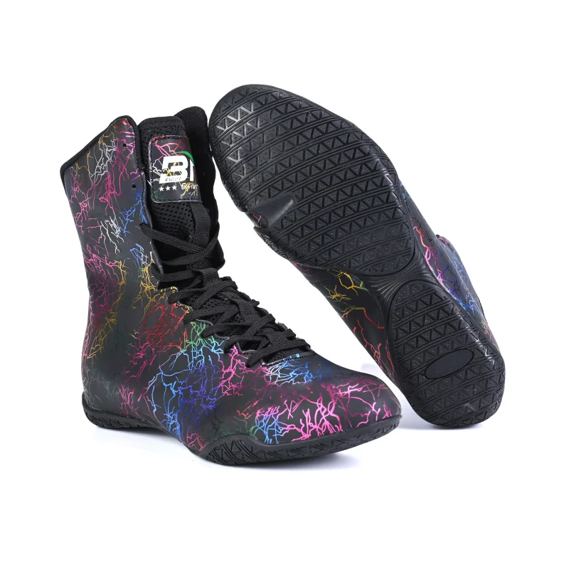 2025 Men's Sports Professional Fitness Wrestling Shoes Boxing Boots Classic Training Outdoor Sneakers Boxing Sneakers