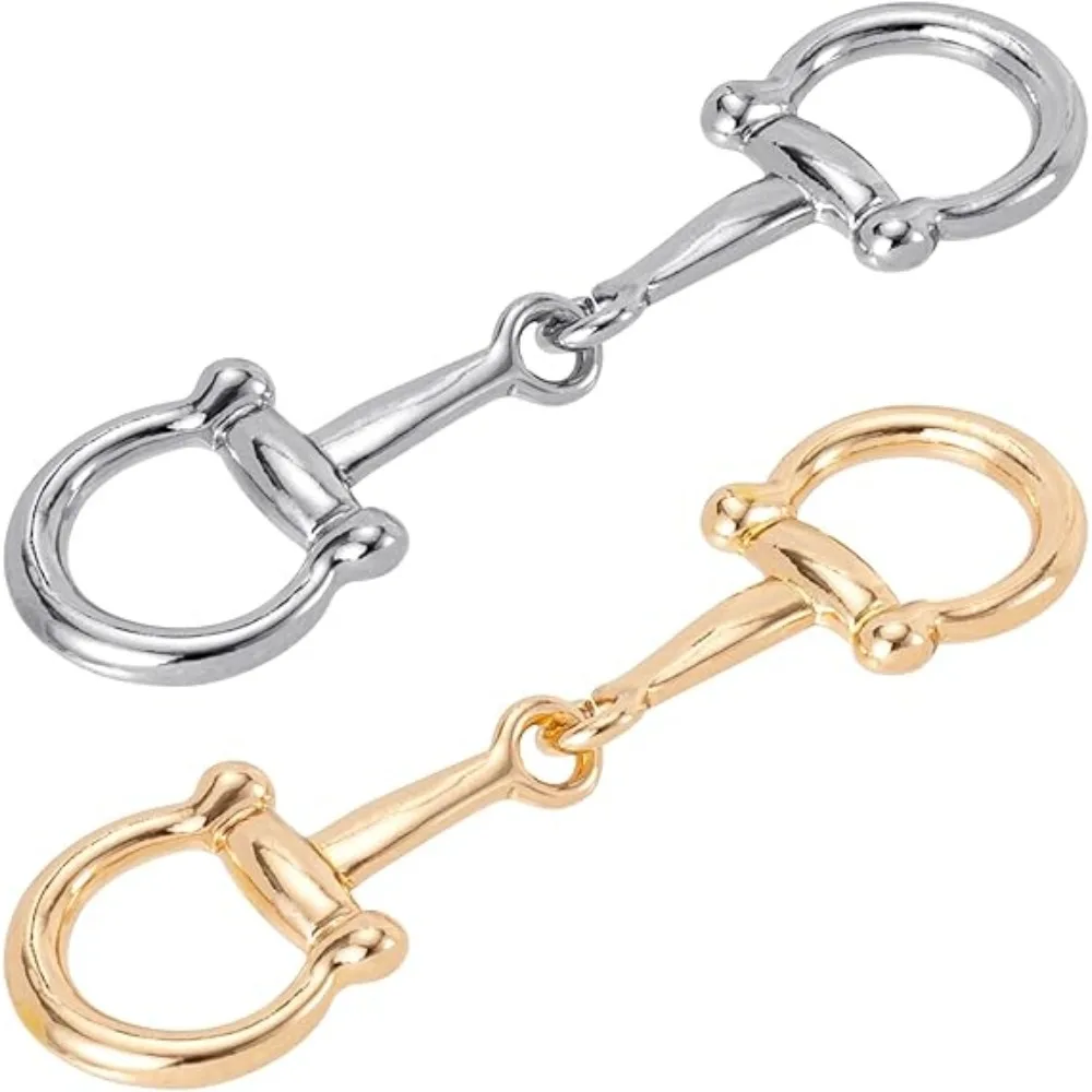 2 Stück Hufeisen-Schal-Schnalle, universelle Mehrzweck-Metallschals, Schnallen, einfache und vielseitige Ecken, Schal, geknotete Schnalle