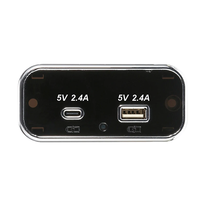 

USB и Type-C, 2 порта, 4,8 А, автомобильное зарядное устройство для мотоцикла, розетка 12-24 В, подходит для автобусов, лодок, морской пехоты