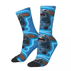 Divertenti calzini a compressione da uomo felici tumter The Big Blue House Mouse Retro Harajuku Mouse Hip Hop novità Pattern Crew Crazy Sock