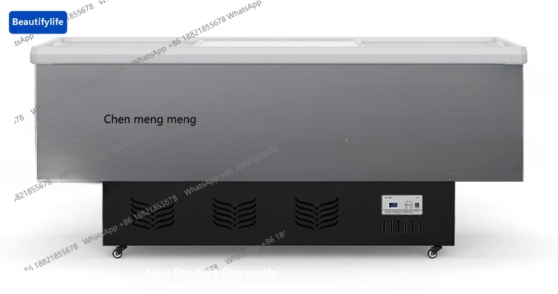 

M67 large-capacity freezer, refrigerator refrigeration display, fresh-keeping and freezing dual-purpose horizontal glass cabinet