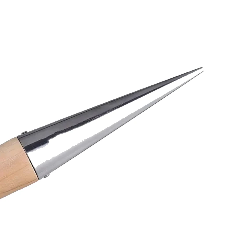 Hand Sow Dibbler With Wood Handle For Sowing Seeds Transplanting Plants Planting Bulbs Digging Gardening Garden Hole Punch Tool