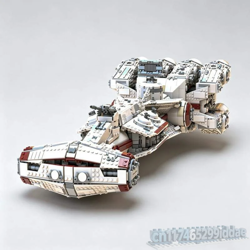 7976PCS Large Scale Space Cruiser Building Blocks Model Diy Assembly Display Collection Educational Creative Decoration Gifts