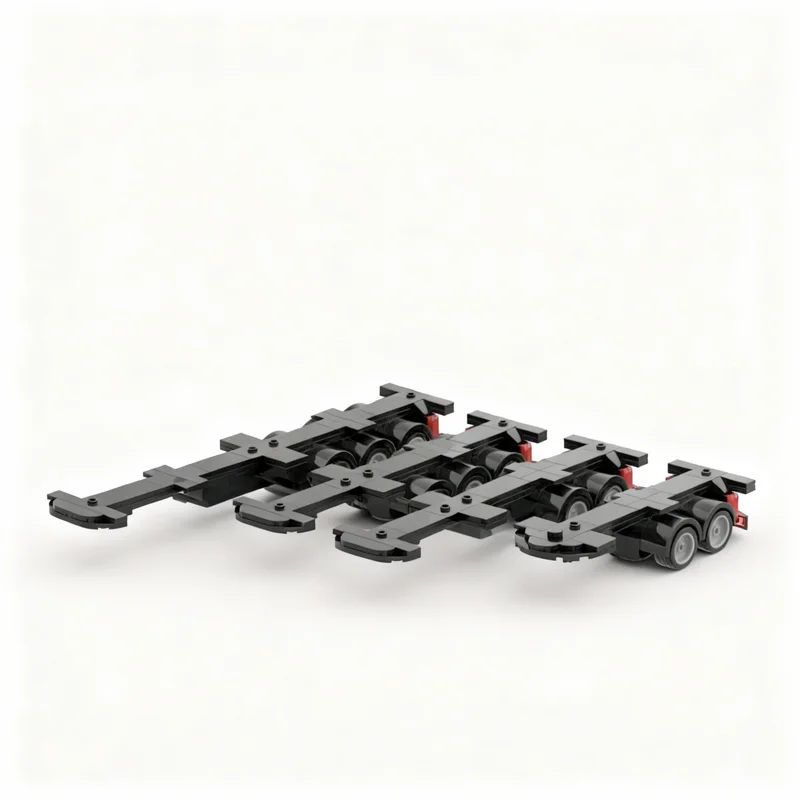 

384pcs MOC 6W SemiTrailer Pack 40Ft 2x 30Ft 20Ft City Cargo Model Building Blocks Construction Toys Christmas Gifts Brick Kids