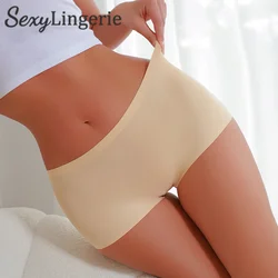 Women's Seamless Panties Sports Boxers Underwear Female Solid Color Briefs Girl Cozy Lingerie Intimate Underpants Soft S-XL