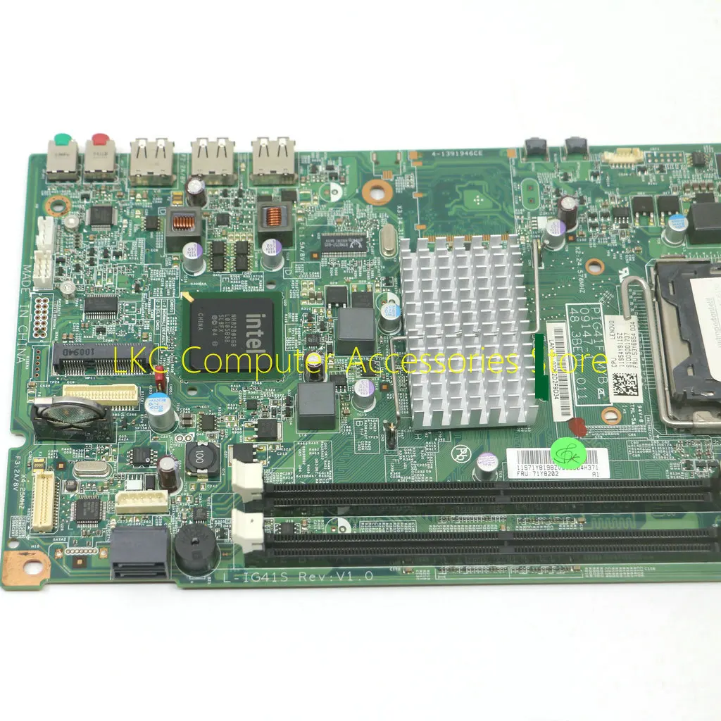 For Lenovo A70Z A7000 AIO All-In-One Motherboard L-IG41S PIG41F 09147-1 48.3BE01.011 71Y8202 53Y6654 Mainboard 100%Tested