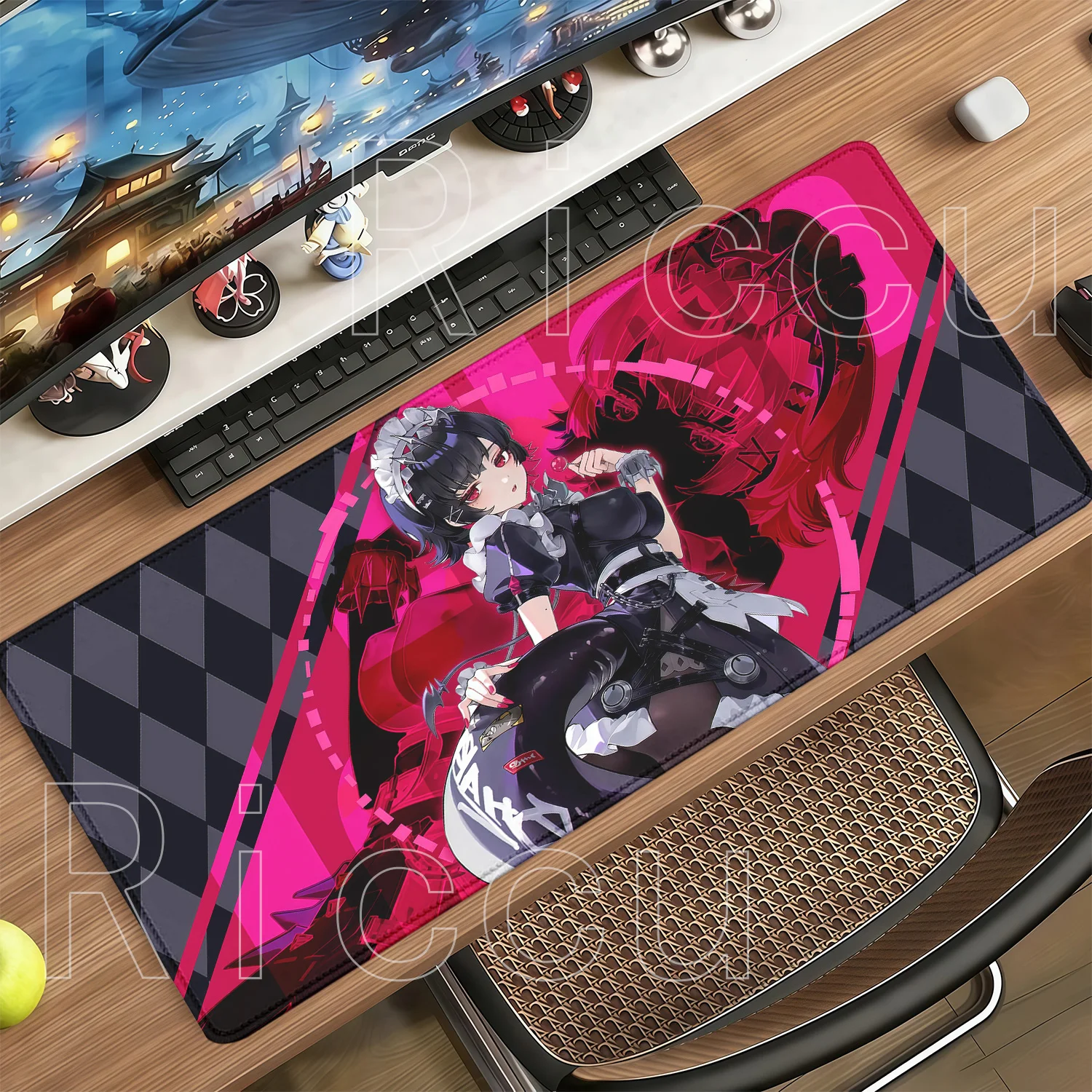 Ellen Joe Zenless Zone Zero ZZZ Mouse Pad Gaming Offices Accessories Mousepad Anime Girl Keyboard Rubber Non-slip Base Desk Mat