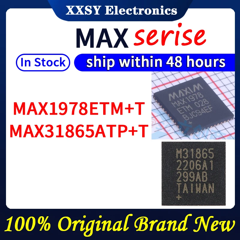 

MAX1978ETM+T MAX31865ATP+T В наличии 100% оригинал и новый