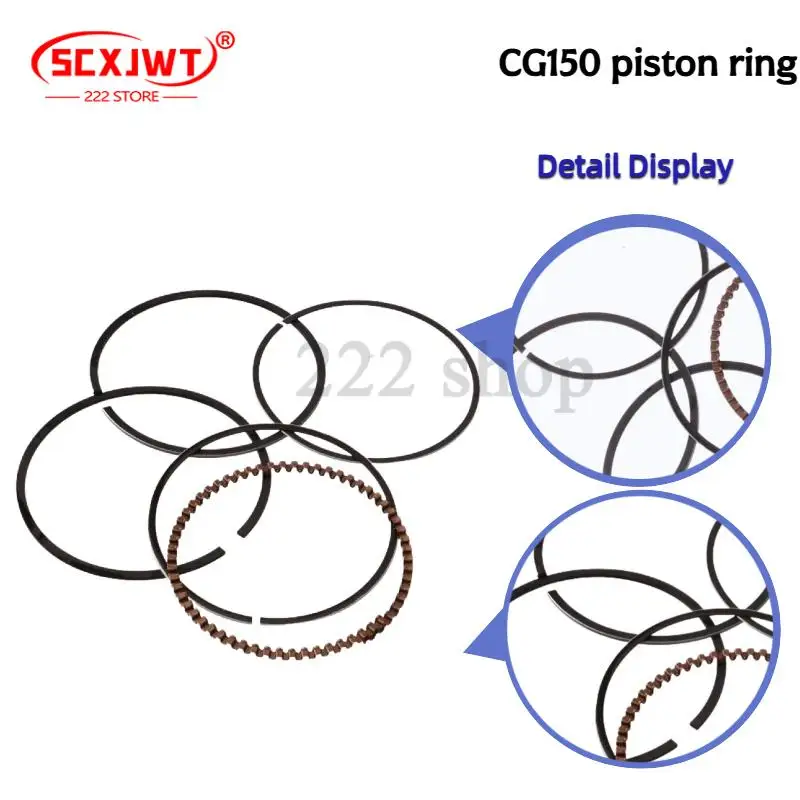 

Высококачественные поршневые кольца CG150, автозапчасти, аксессуары для систем двигателей мотоциклов, включает поршневые кольца и шатуны
