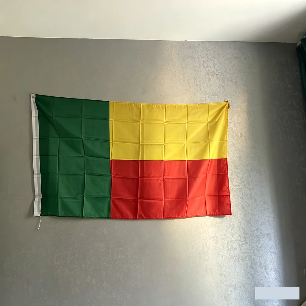 3x5fts Benin flag  90x150cm polyester hanging banner Benin National Flag for home decoration