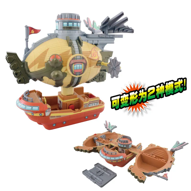 In Stock Original Tomy Pokemon Brave Asagi Airship Playset Deformable Scenery Model Toy For Collection