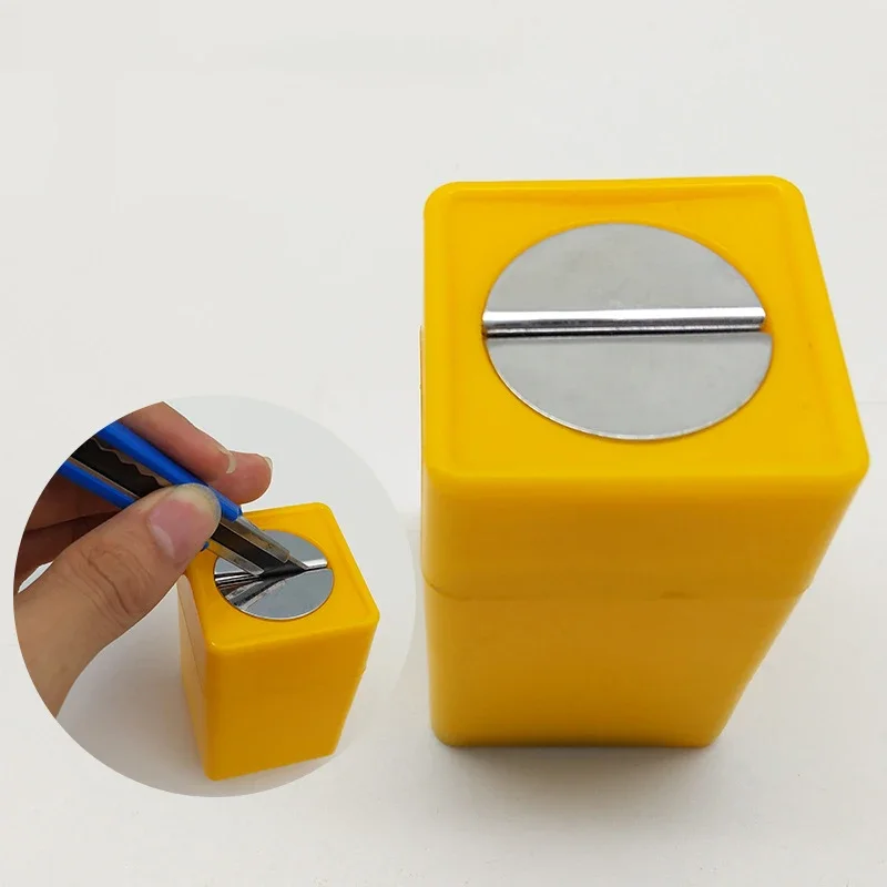 Barber Shop Blade Disposal Case Storage Box for Knife Paper Vinyl Film Wrapping Cutter Cutting barber shop accesorios