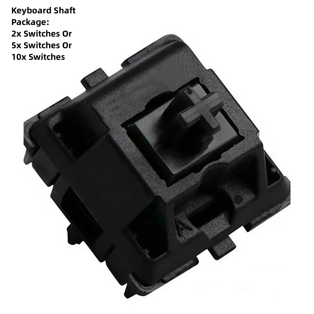 Eje de teclado negro, interruptor de teclado mecánico, extraíble, alta calidad