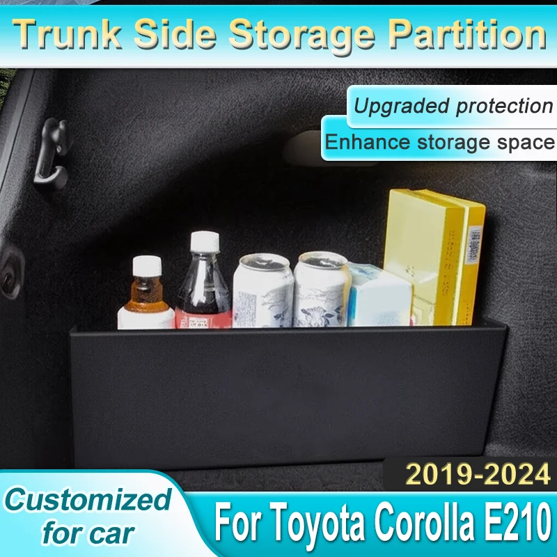 Thicken Trunk Side Partition For Toyota Corolla E210 2019~2024 Saloon Sedan Car Trunk Storage Partition Storage Box Auto Parts