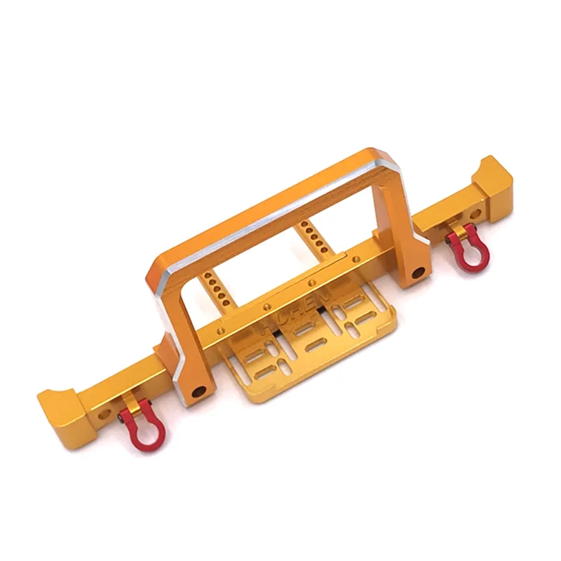 WOWFU-1/10 RC 크롤러 자동차 용 금속 전면 후면 범퍼 MN999 MN222 TRX4 SCX10 90046 90047 RC 자동차 업그레이드 부품