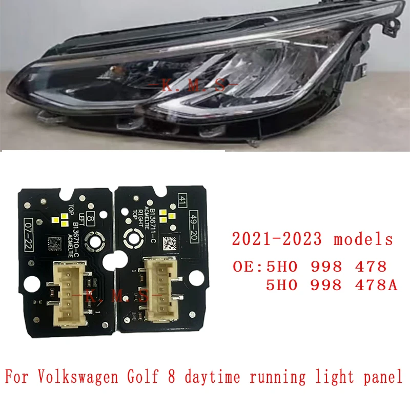 5H0998478 5H0998478A لفولكس واجن جولف 8DRL وحدة النهار تشغيل ضوء وحدة LED وحدة المصباح التكوين المنخفض #1