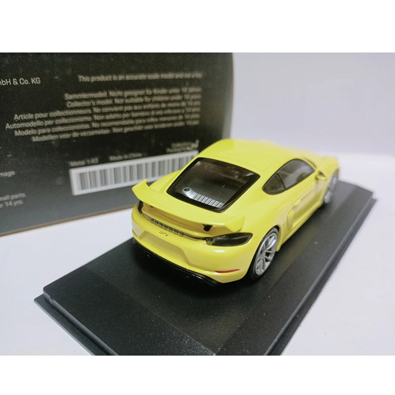 Minichamps escala 1:43 718 cayman gt4 liga modelo de carro clássico adulto lembrança presente decorações exibição estática