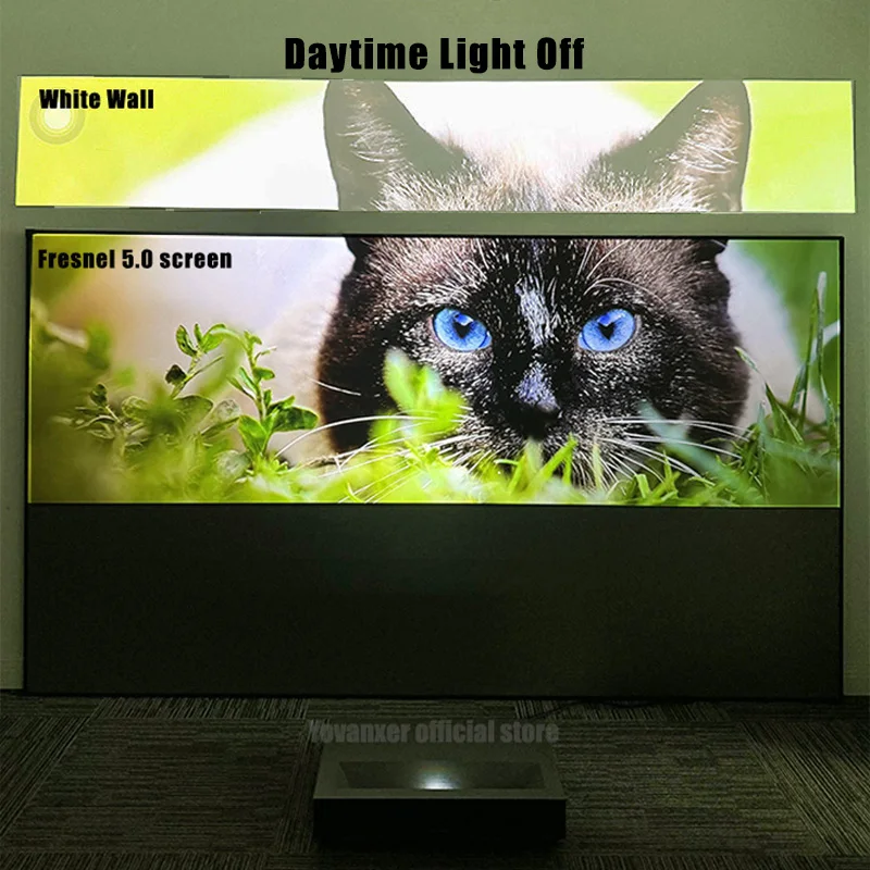 120 Inch Fresnel 5.0 ALR UST Projection Screen 1cm Fixed Frame Projector Screens  Best for Ultra Short Throw Laser Projector 4K