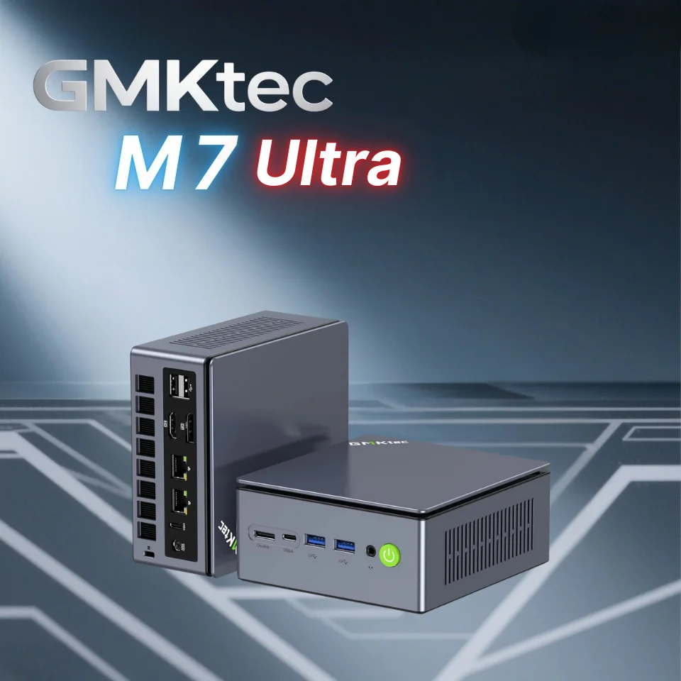 GMKtec M7 Ultra Ryzen 7 PRO 6850U MINI PC DDR5 4800MT/s PCIe4.0x4 WiFi 6E BT5.2 Quad Display OCulink Dual 2.5G LAN  Computer