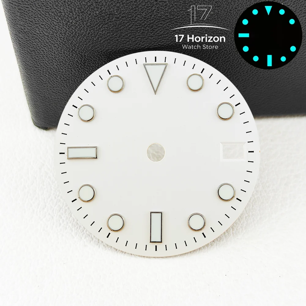 SUB Dials NH35 28.5mm BGW9 Blue Luminous New Multi-Color Calendar Watch Dial Replacement Parts Watch Pointer Accessory