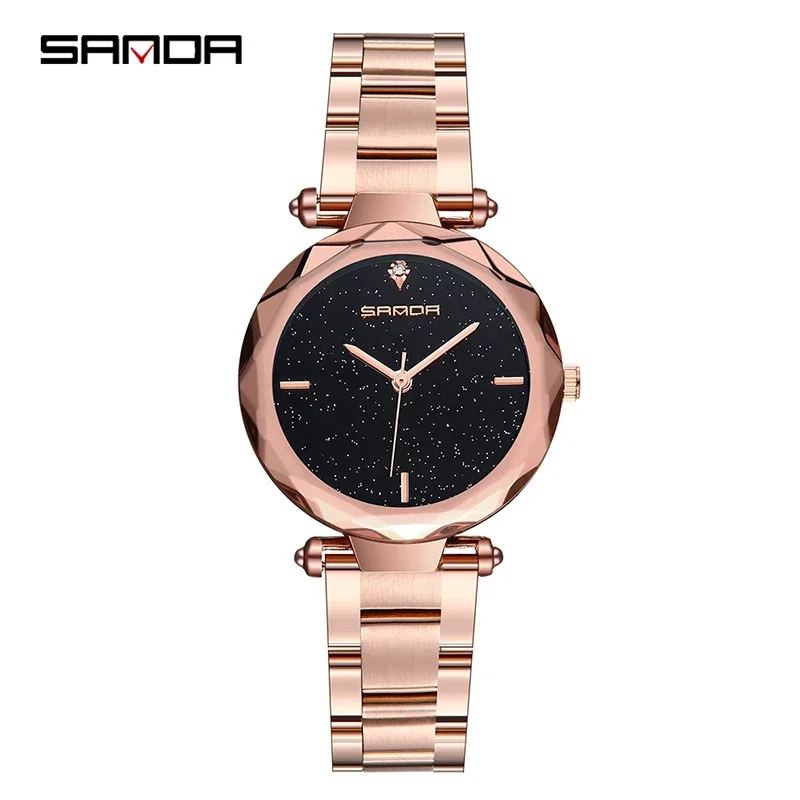 2018 Luxury Brand Rose Gold Watches Women Fashion Quartz Starry Sky Dress Waterproof WristWatch Casual Clock Relogio Feminino