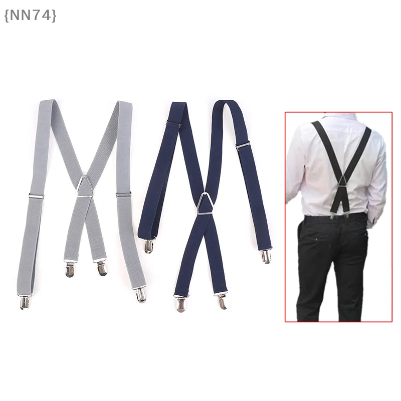

【NN74】Elastic Adjustable Suspenders for Adults Kids - Men Women Braces Set for Children Boys Girls Wedding Accessory【W4】
