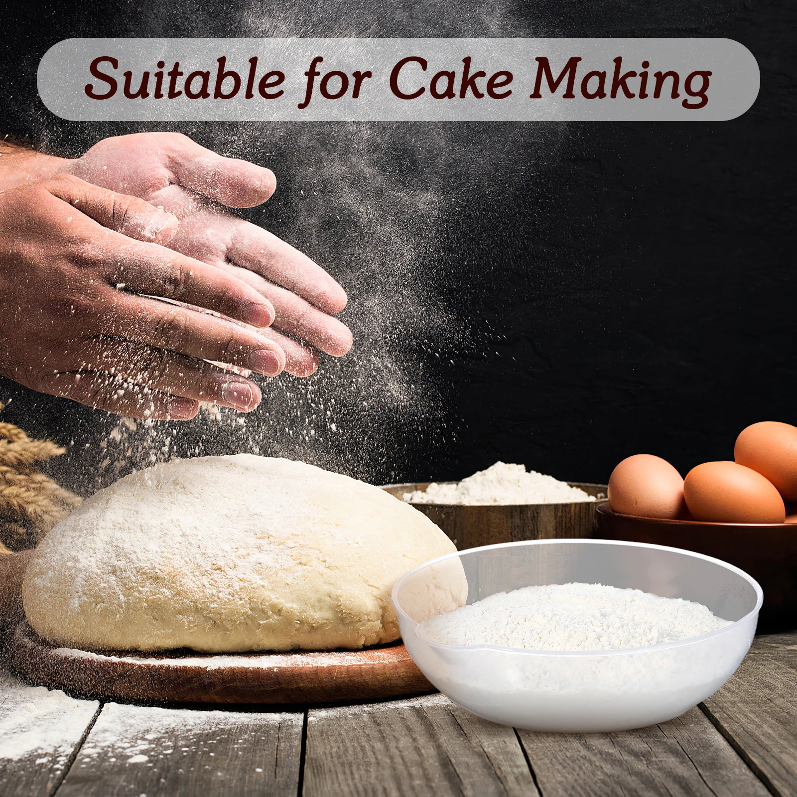 

2Pcs Electronic Scale Tray Kitchen Digital Scale Pan for Accurate Weight Measurement Reusable Plastic Weighing Dish for Home