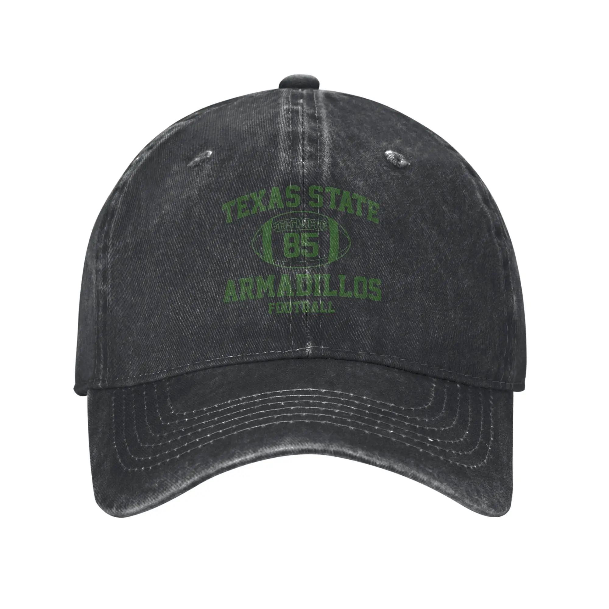 Fashion Texas State Football Featherstone baseball cap  Adjustable Denim Hat Cap Men