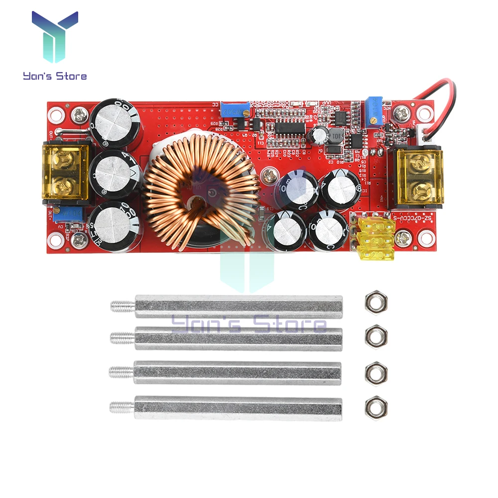 1800W 40A DC-DC 부스트 컨버터 스텝 업 전원 공급 장치 모듈 10-60V 12-90V 조정 가능한 전압 충전기