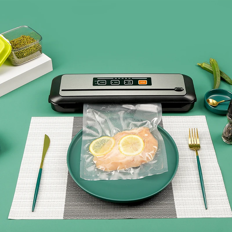 LAIMENG Vacuum Food Sealer sous vide Packaging Machine For Kitchen Storage Vacuum sealed foil Food Packer Vacuum Bags S279