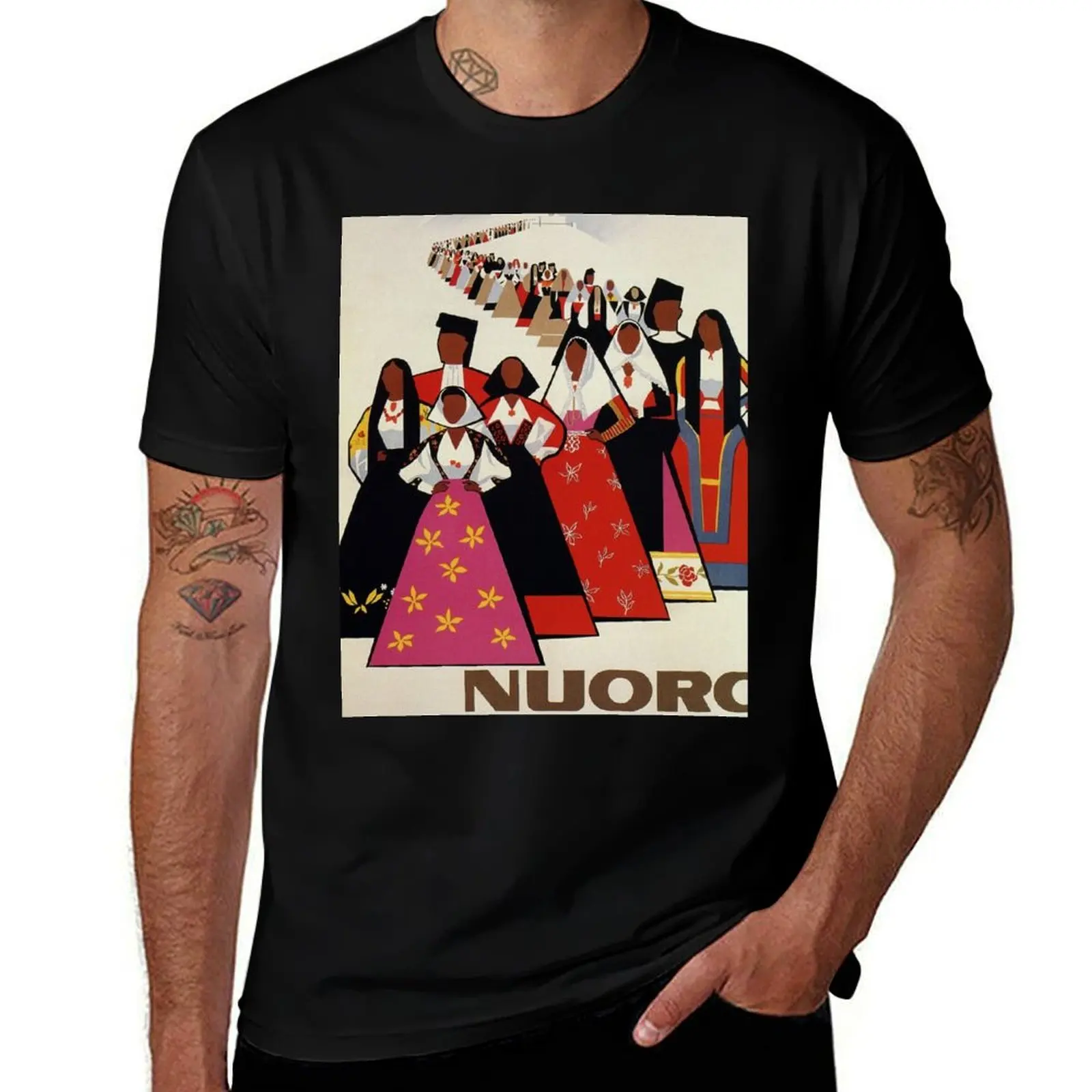 

Nuoro shirt Italian shirt Sardinia cotton heavy T-Shirt vintage t travel man ad man summer t