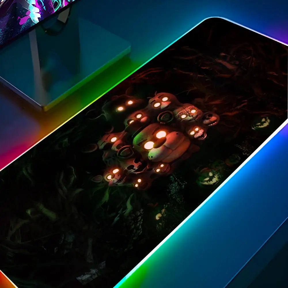 

Коврик для мыши F-Freddy D-Fazbear с RGB-подсветкой, коврик для мыши для ноутбука, коврик для мыши для геймеров, аксессуары для игрового компьютера