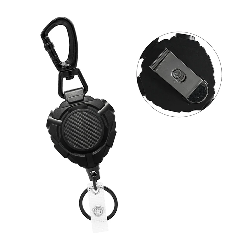 Держатель для удостоверения личности, чехол для автобусной карты, чехол для бейджа, катушка, зажим для бейджа, прочный зажим для бейджа, выдвижной держатель для бейджа