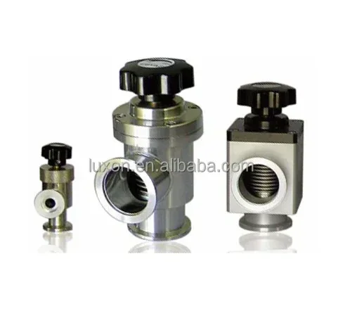 Vacuum CF Manual operated with bellows Angle Stainless steel Valve