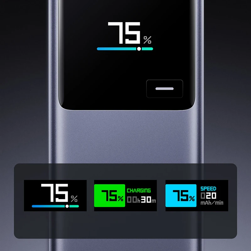 Xiaomi 165 واط قوة البنك 10000 PB1165MI المتكاملة USB C كابل LED عرض شاحن محمول لماك بوك آيفون 15 شاومي 14 برو