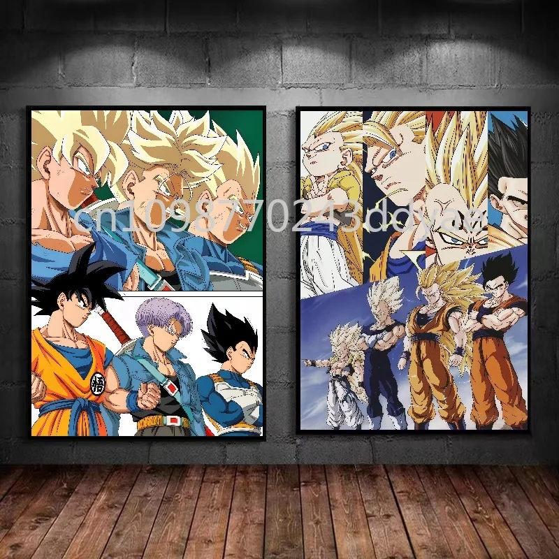 

Anime Dragon Ball Wukong Vegeta Poster Canvas Painting Birthday Gift Modern Living Room Wall Decoration Painting Children's Gift