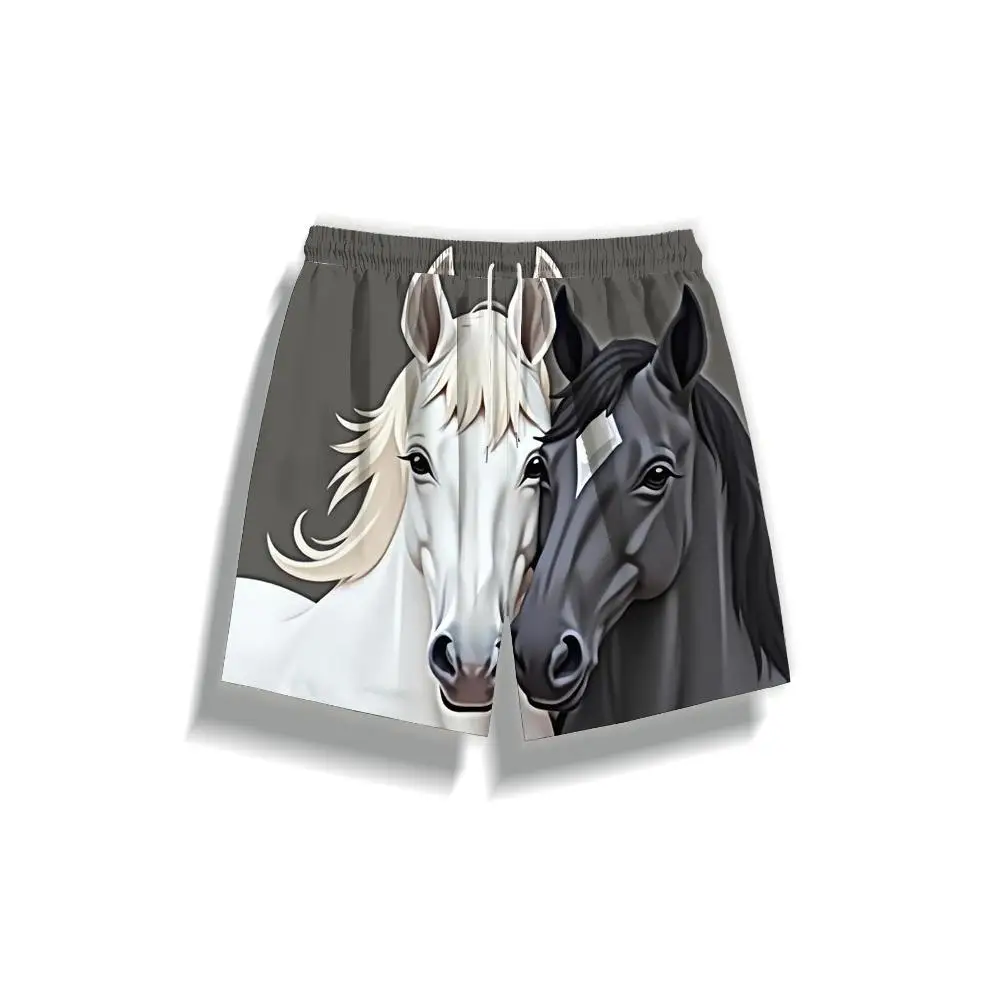 1pcs Men's Short swim trunks2026 Summer 3D Printed Short sleeve running Polyester Breathable Quick drying sweatpants man