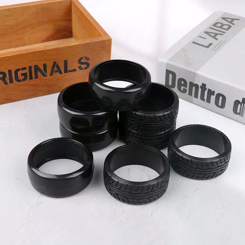 /GJ/4PCS Hard Pattern Plastic Drift Tyre Tires On Road For RC Car Part 1/10 RC Drift Car Yokomo HSP 94123 94103