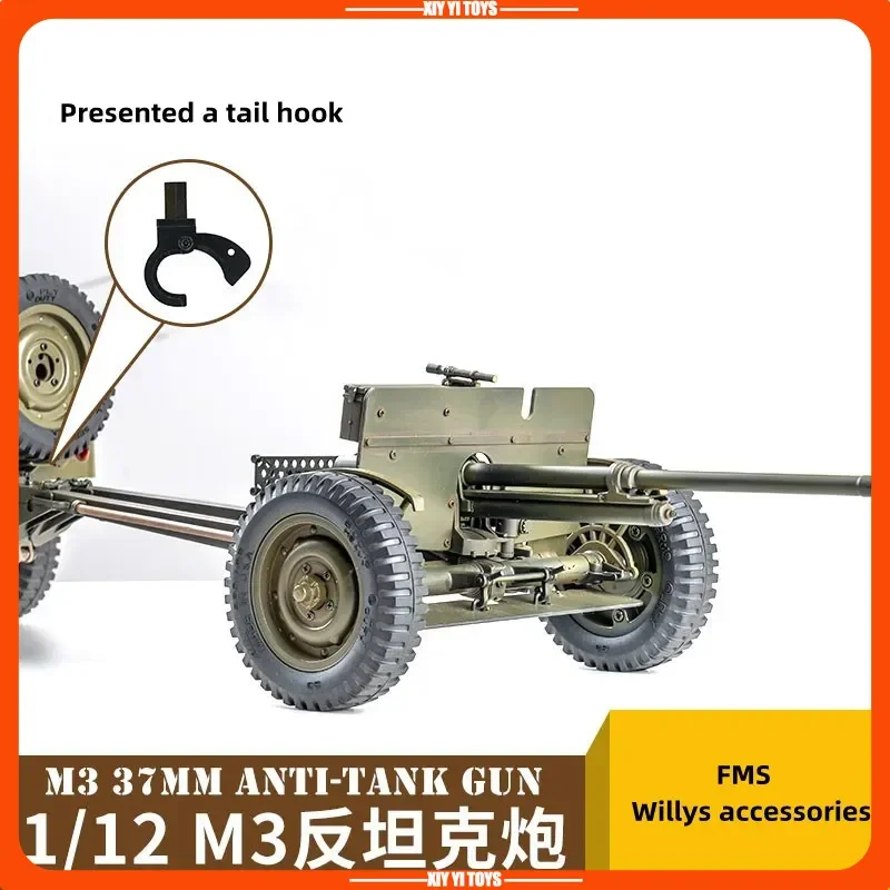 New Radio Control Car Part M3 37mm Anti-Tank Gun For Fms 1/12 Willys Buggy - Aliexpress